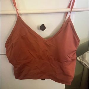 Medium Rose Gold Cropped Tank Top